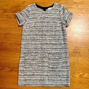 Loft Short Sleeve Sheath Tweed Dress